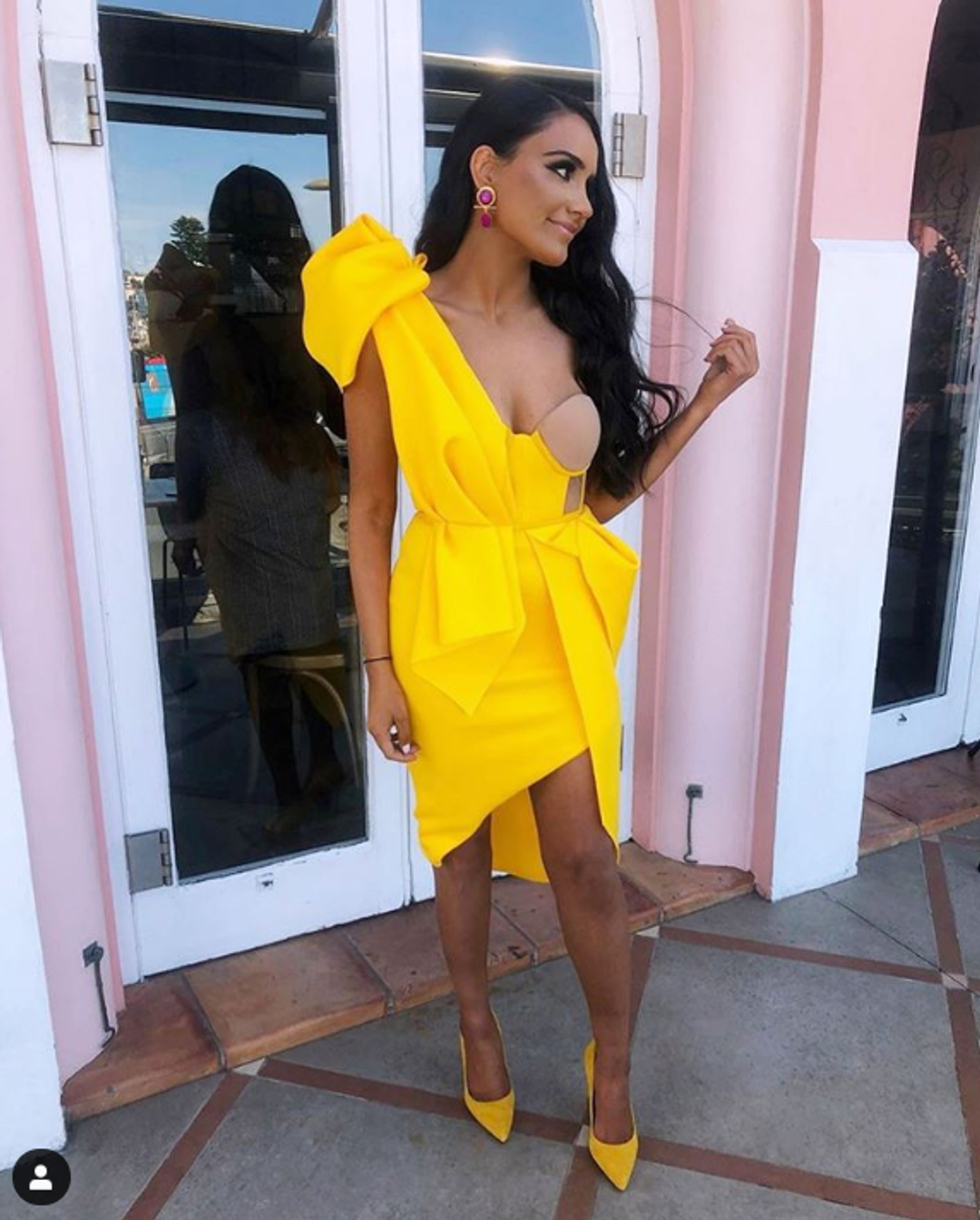 Eliya The Label-  Fleur Dress (Canary Yellow) Size 6 for rent on The Volte - main image