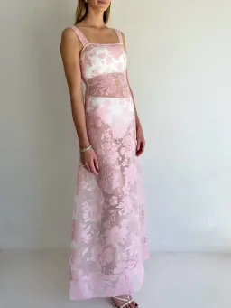 By Nicola Goldie Maxi Dress in Marshmallow size 12 for rent on The Volte - image 5
