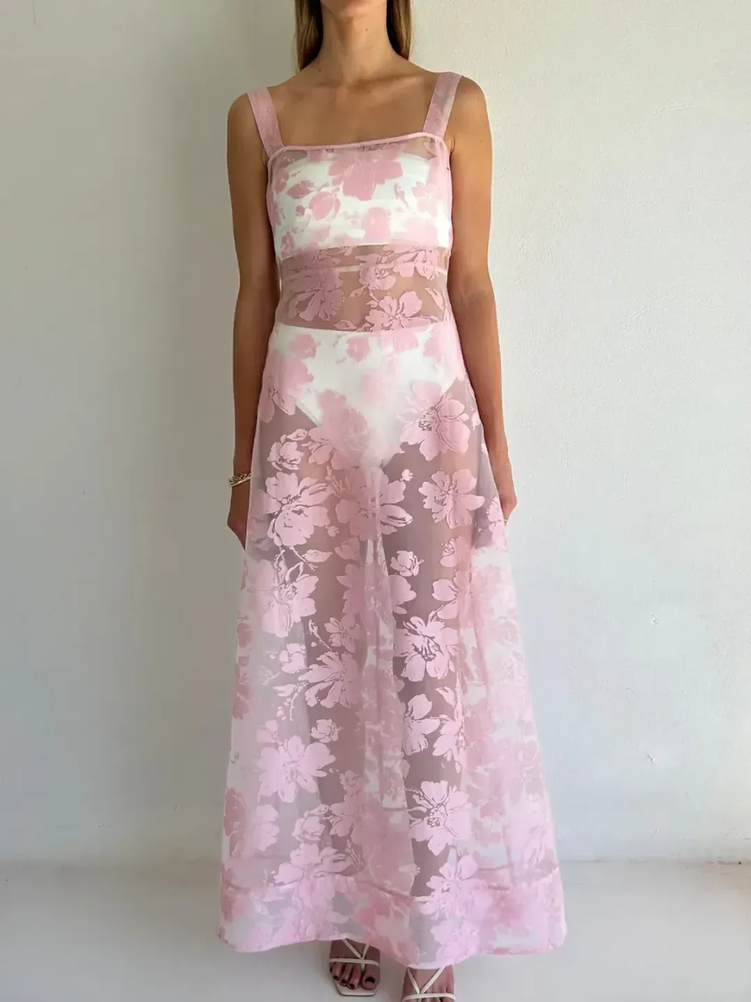 By Nicola Goldie Maxi Dress in Marshmallow size 12 for rent on The Volte - main image