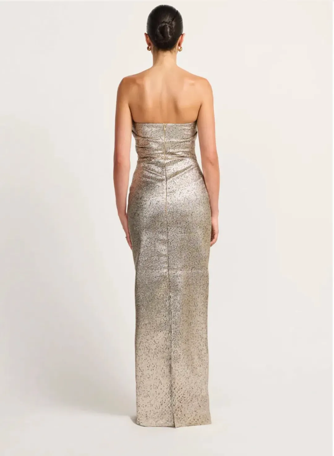 Tojha Tacoma Dress Metallic Champagne Size 8 for rent on The Volte - main image