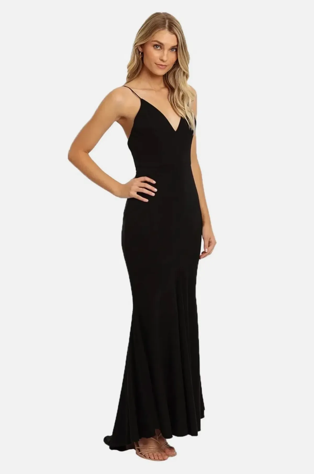 Alex Perry Yesenia Dress Black maxi size 10 for rent on The Volte - main image