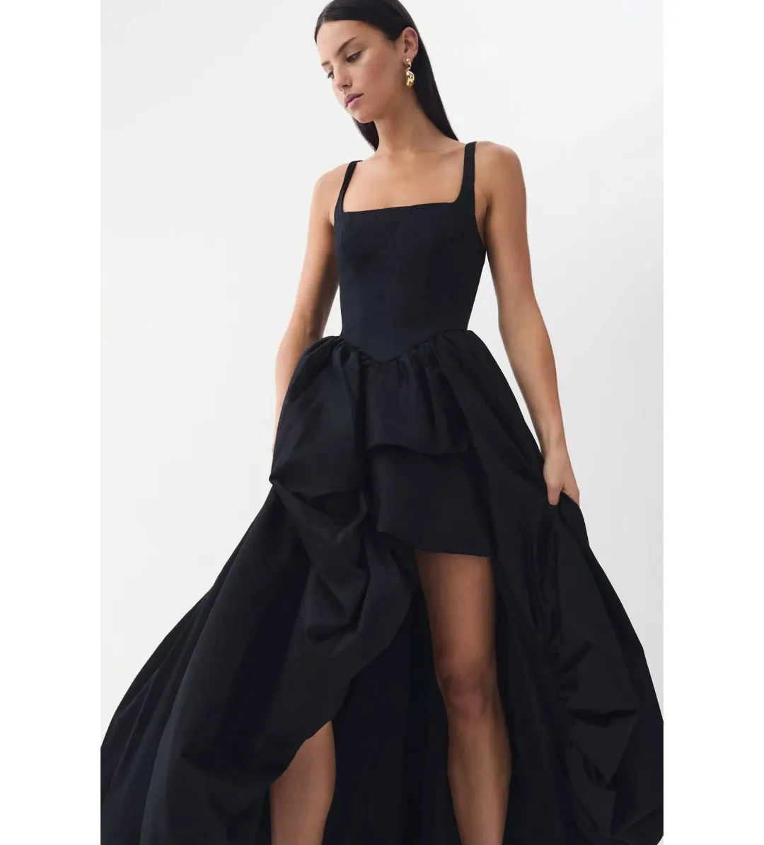 Aje Alani Maxi Gown Black Size AU 8 for rent on The Volte - main image