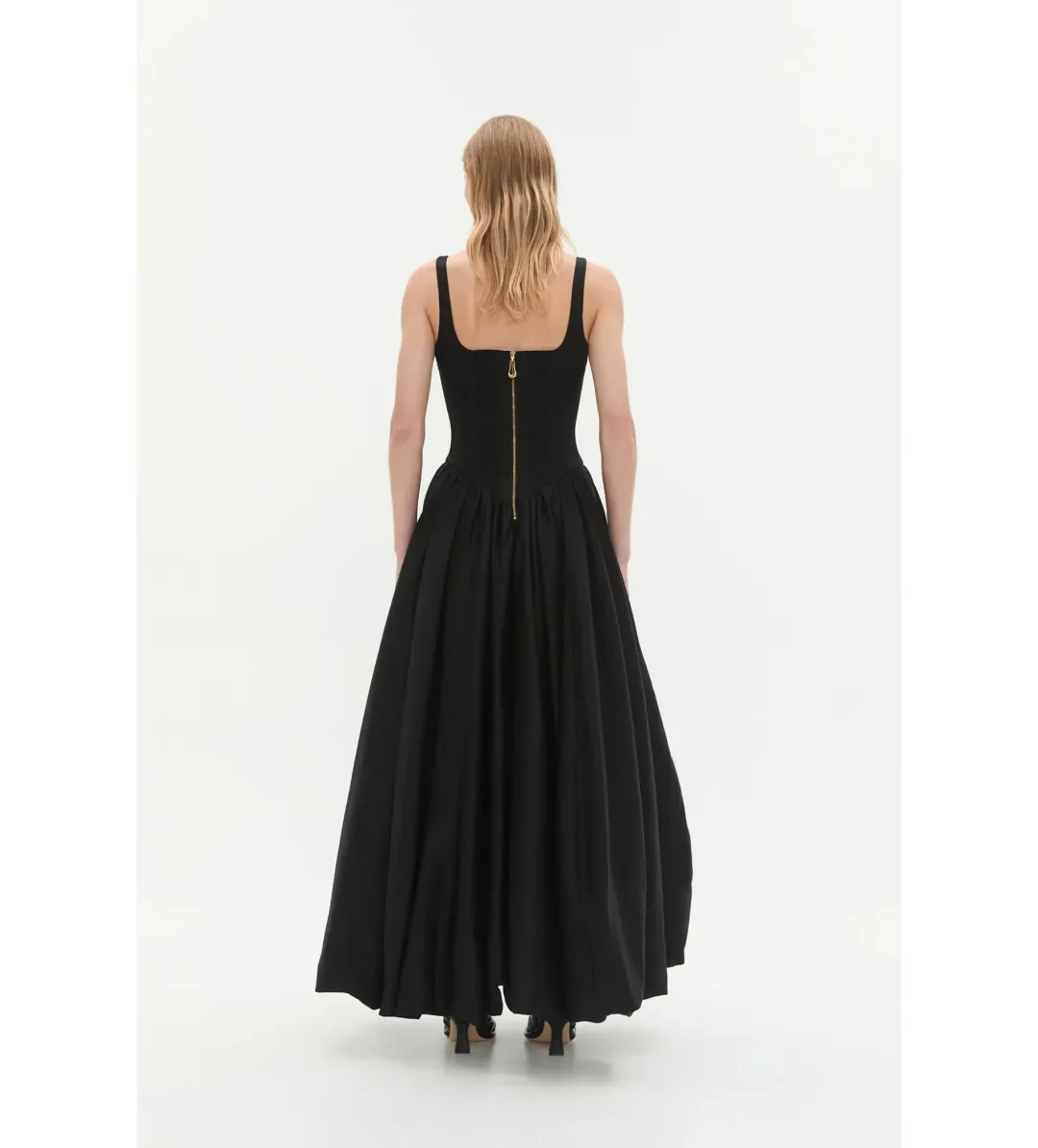 Aje Alani Maxi Gown Black Size AU 8 for rent on The Volte - main image