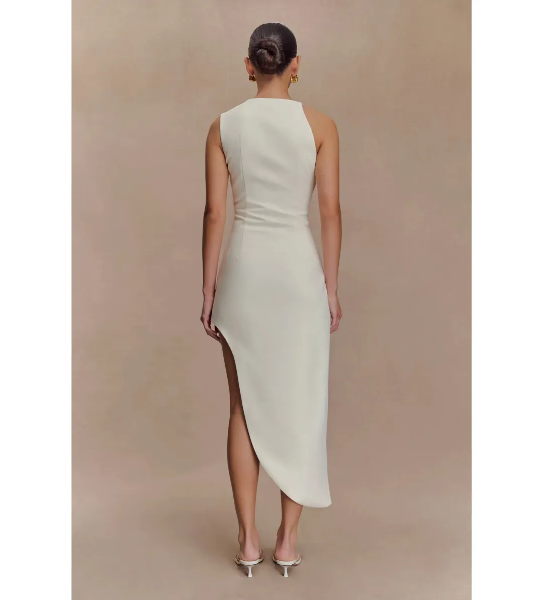 MESHKI Virginia Suiting Embroidered Midi Dress White Size XS / AU 6 for rent on The Volte - main image