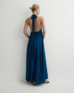 Bondi Born Marfa Silk Halter Maxi Dress - Tropico for rent on The Volte - image 2