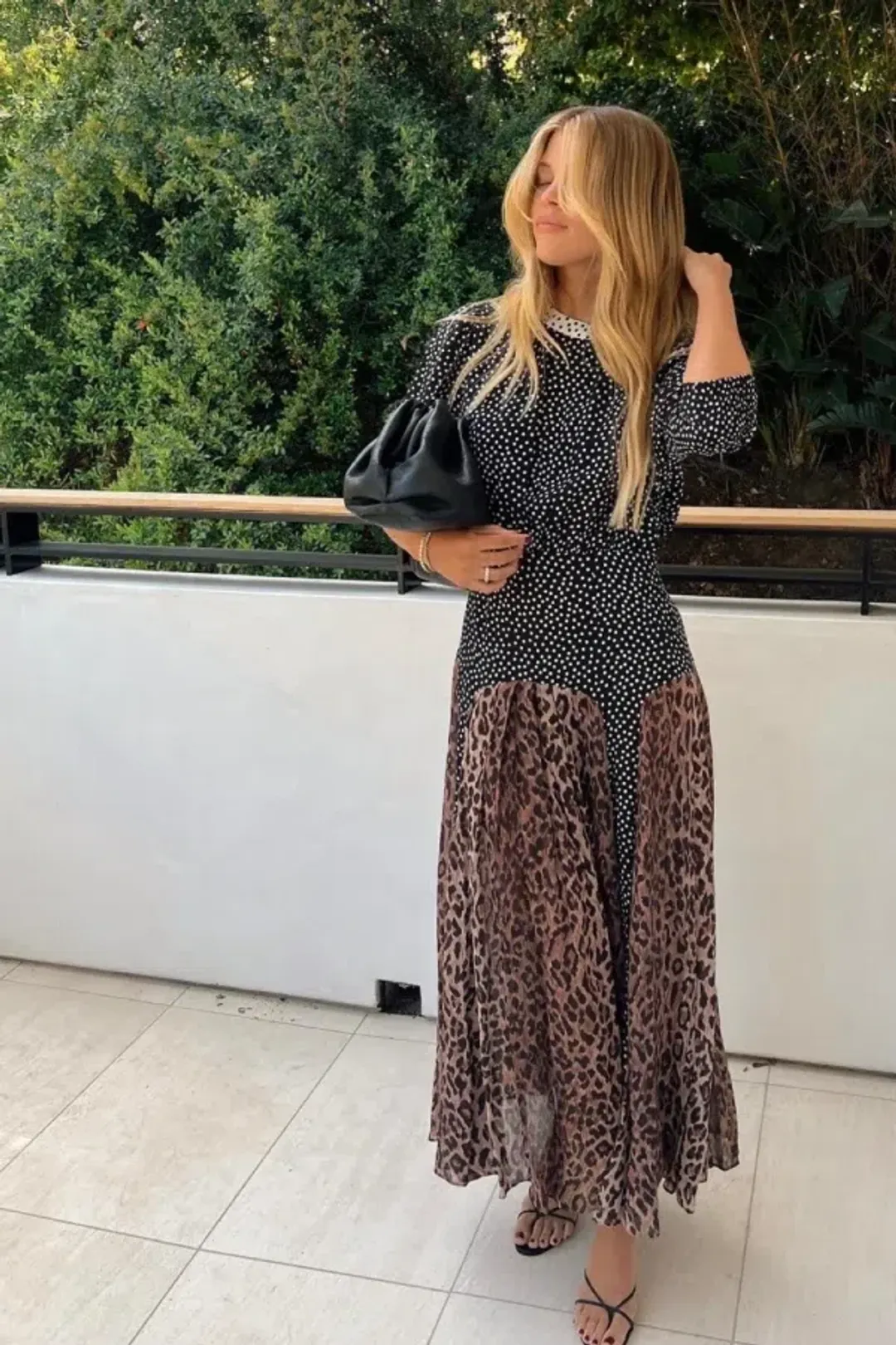 Rixo Meg Leopard Midi Dress Online for rent on The Volte - main image