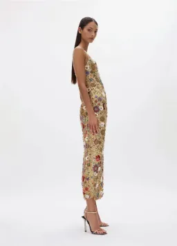 Rachel Gilbert Francesca Gown in Gold Size 4/AU14 for rent on The Volte - image 2