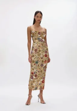Rachel Gilbert Francesca Gown in Gold Size 4/AU14 for rent on The Volte - image 1
