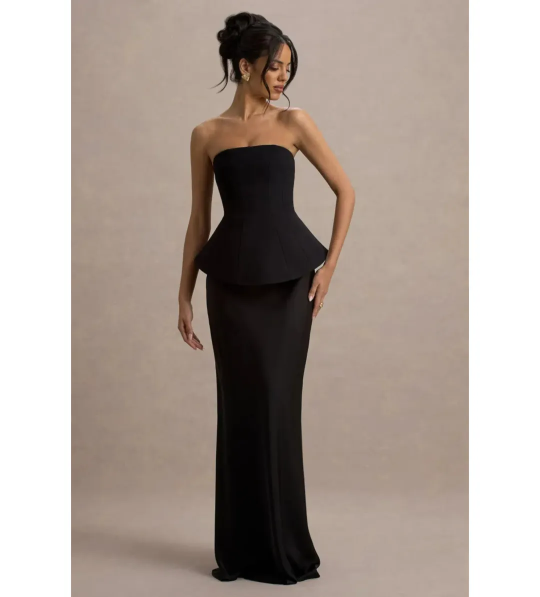 Club L London Ohio Maxi Dress Black Size 6 for rent on The Volte - main image