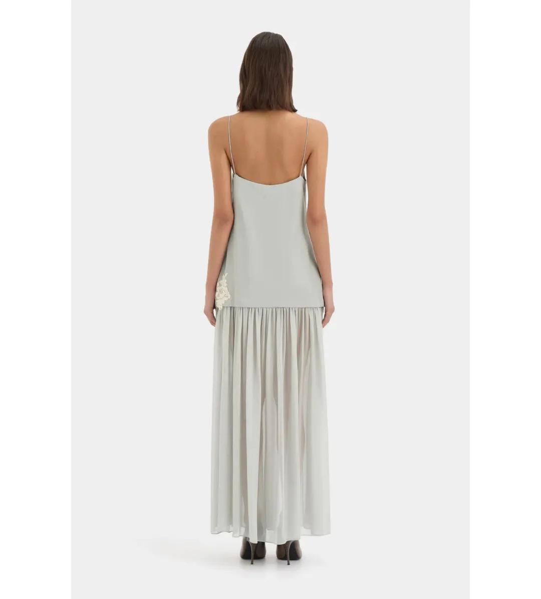 Sir the Label Noria Tiered Maxi Gown in Powder Blue Size 1 / AU 8 for rent on The Volte - main image