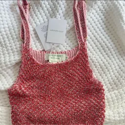 Asta resort pink sparkly knit top and short set  for rent on The Volte - image 2
