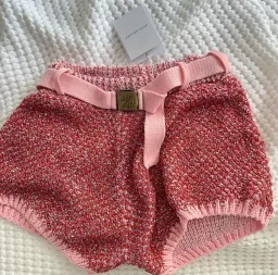 Asta resort pink sparkly knit top and short set  for rent on The Volte - image 3