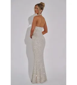 Babyboo Odette Maxi Dress in Champagne Size XS / 6 for rent on The Volte - image 3