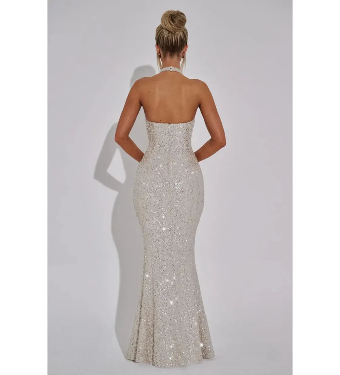 Babyboo Odette Maxi Dress in Champagne Size XS / 6 for rent on The Volte - main image