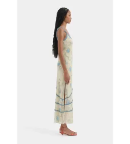 Sir the Label Cecile Ruffle Maxi Dress in Eira Butter Size 6 for rent on The Volte - image 3