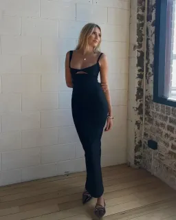 Madison Grace Bianco Dress Black for rent on The Volte - image 4