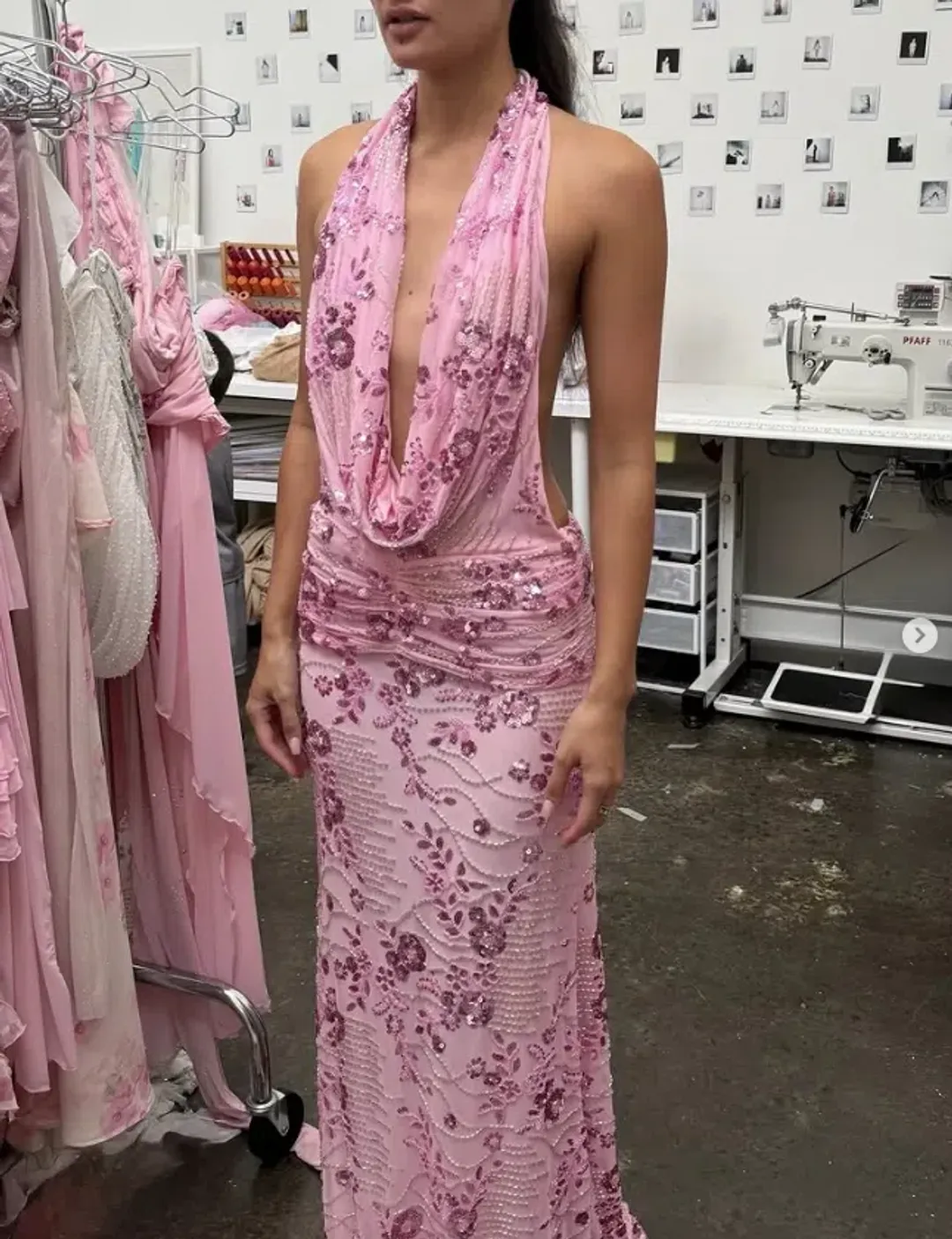 DZO OLENA DRESS LIGHT PINK Size XS for rent on The Volte - main image