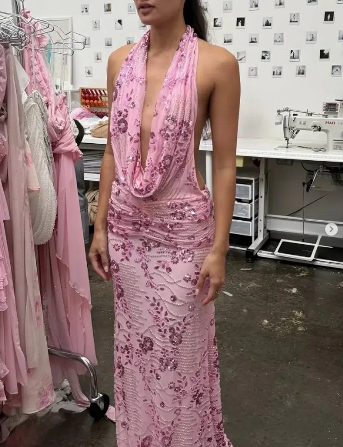 DZO OLENA DRESS LIGHT PINK Size XS for rent on The Volte - main image