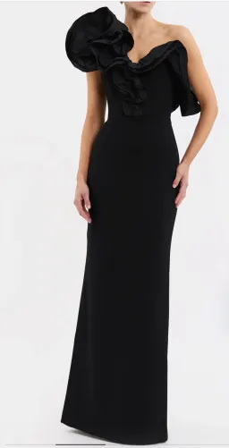 Rebecca Vallance Black Ella Formal Gown Size 12 for rent on The Volte - image 2