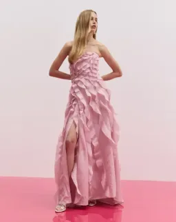 🌸 Aje ALLAIRIE GOWN in Chalk Pink - Size 10 AU 🌸 Ruffled Tiered Maxi Dress 🌸 for rent on The Volte - image 9
