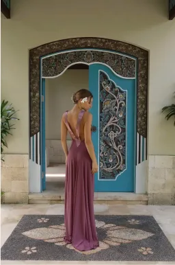 Ance Gria Rosa Gown Mauve Size XS  for rent on The Volte - image 4