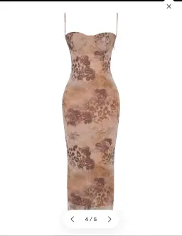HOUSE OF CB AIZA CREAM FLORAL PRINT MAXI DRESS for rent on The Volte - image 3
