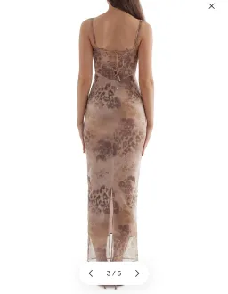HOUSE OF CB AIZA CREAM FLORAL PRINT MAXI DRESS for rent on The Volte - image 2