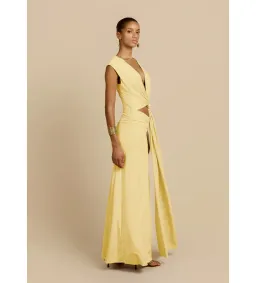 Arcina Ori Jade Dress in Lemon Size AU6 for rent on The Volte - image 3
