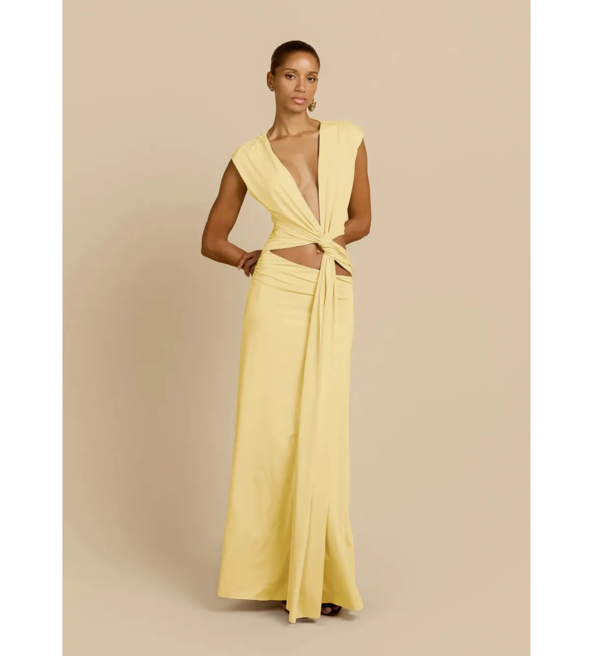 Arcina Ori Jade Dress in Lemon Size AU6 for rent on The Volte - main image