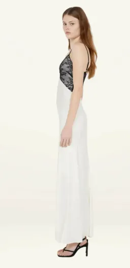 Bec & Bridge Tereza Keyhole Maxi Dress Ivory/Black Size AU 6 for rent on The Volte - image 3