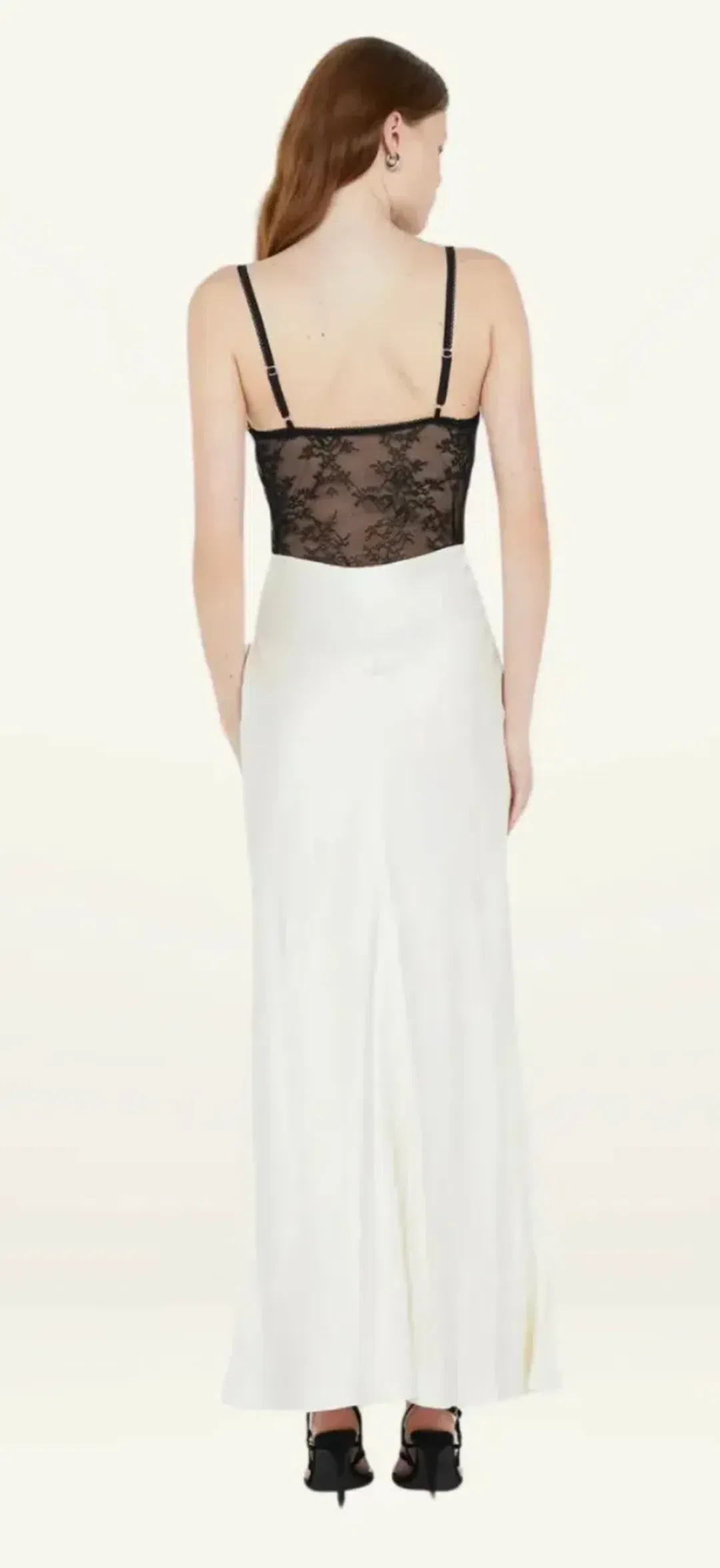 Bec & Bridge Tereza Keyhole Maxi Dress Ivory/Black Size AU 6 for rent on The Volte - main image