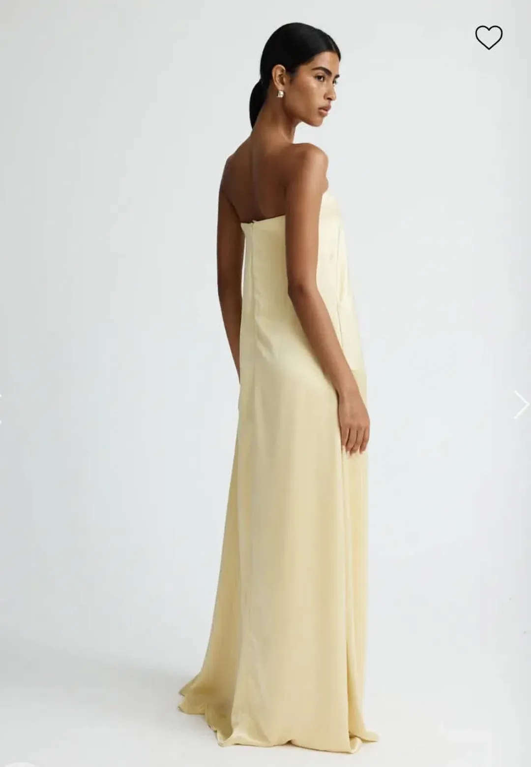 Anna Quan Delfina Maxi Dress Champagne (Butter Yellow) Size 12 for rent on The Volte - main image