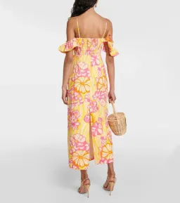 Alémais Fenella ruffled cotton midi dress Size 6 for rent on The Volte - image 5