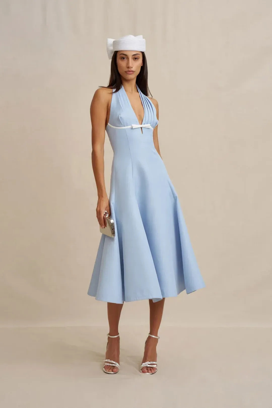 Lilian Halter Midi Dress by By Johnny Size 8 for rent on The Volte - main image