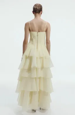 Aje Sonnet Gown in Butter Size 6 for rent on The Volte - image 2