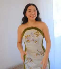 Alemais Odessa Embroidered Midi Dress Size 10 for rent on The Volte - image 2