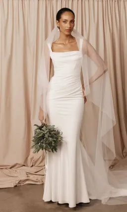 GRACE LOVES LACE JAMES SIMPLE CORSET WEDDING DRESS Size XS | Designer Bridal Gown for rent on The Volte - image 1