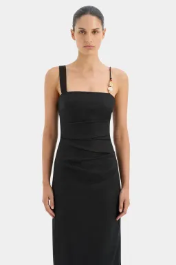 SIR THE LABEL ANTONIA BEADED MIDI DRESS BLACK SIZE 0 for rent on The Volte - image 9