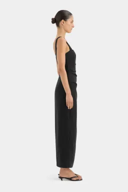 SIR THE LABEL ANTONIA BEADED MIDI DRESS BLACK SIZE 0 for rent on The Volte - image 6