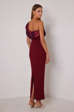 ELLE ZEITOUNE NAOMI WINE SIZE 8 for rent on The Volte - image 3