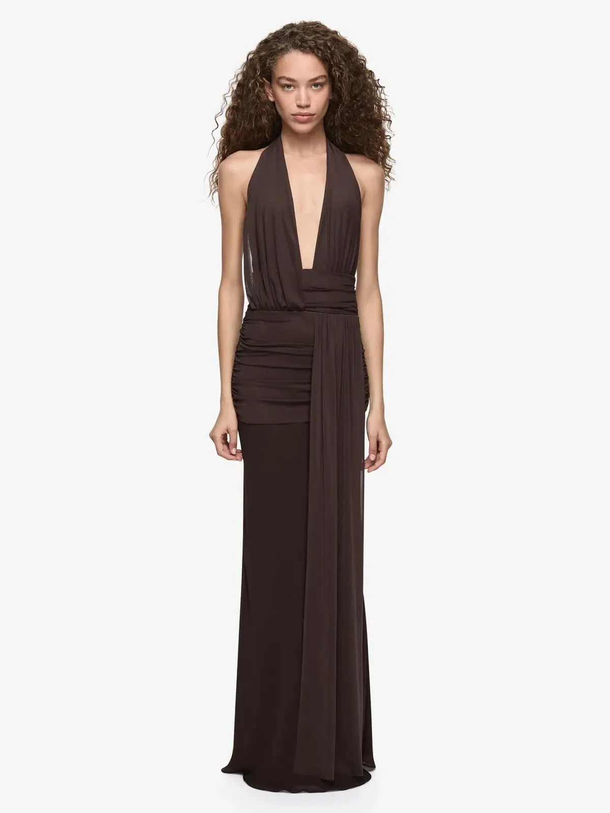 BEC & BRIDGE CASSIS DRAPE MAXI CHOC / SIZE 8 for rent on The Volte - main image