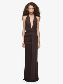 BEC & BRIDGE CASSIS DRAPE MAXI CHOC / SIZE 8 for rent on The Volte - image 1