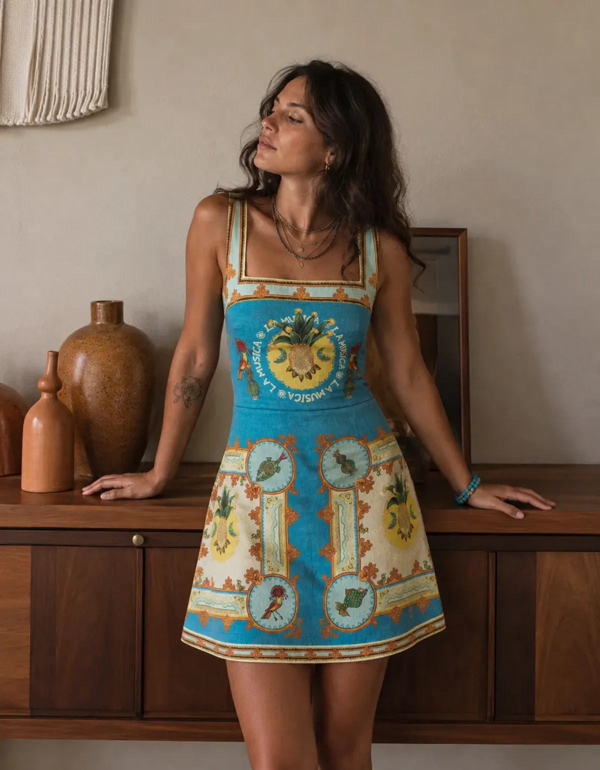 ALEMAIS LA MÚSICA MINI DRESS - SIZE 6 for rent on The Volte - main image