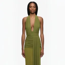 Bec and Bridge Cassis Drape Maxi Dress in Fern Size 10 for rent on The Volte - image 2