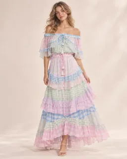 Fillyboo Tambourine Maxi Dress in Holly Gingham (Size M - Bump Friendly) for rent on The Volte - image 2