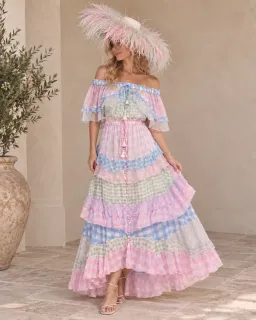 Fillyboo Tambourine Maxi Dress in Holly Gingham (Size M - Bump Friendly) for rent on The Volte - image 4