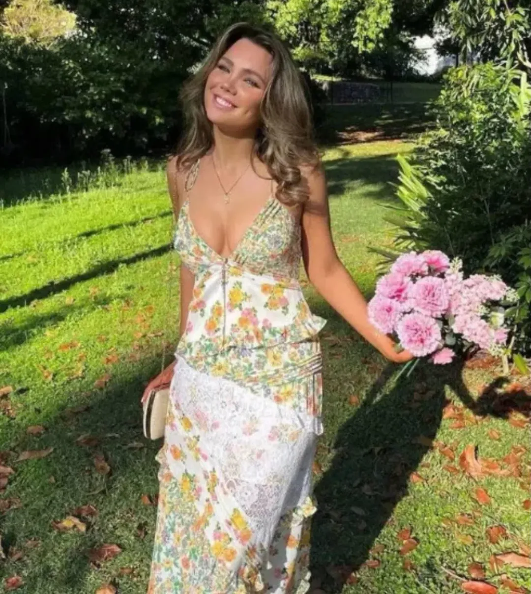 For Love and Lemons Rosalyn Maxi Dress for rent on The Volte - main image