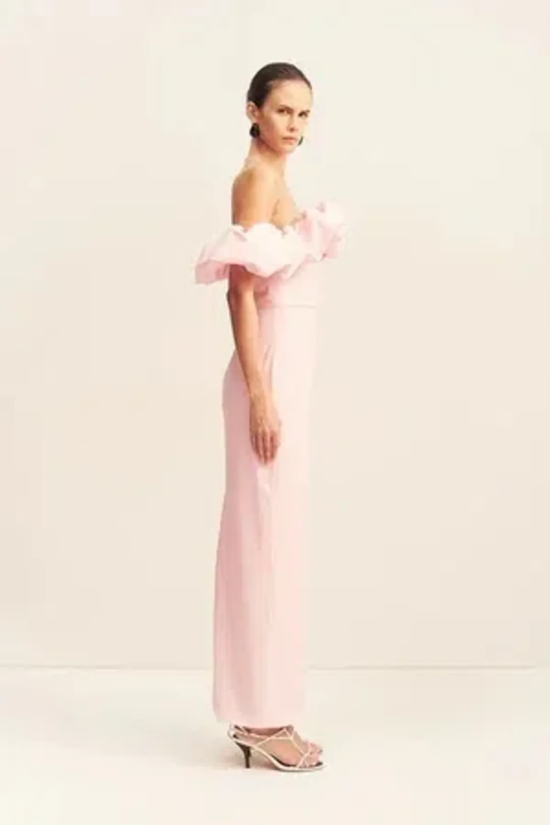 Shona Joy Campbell Off the Shoulder - Ballerina - Size 10 for rent on The Volte - main image