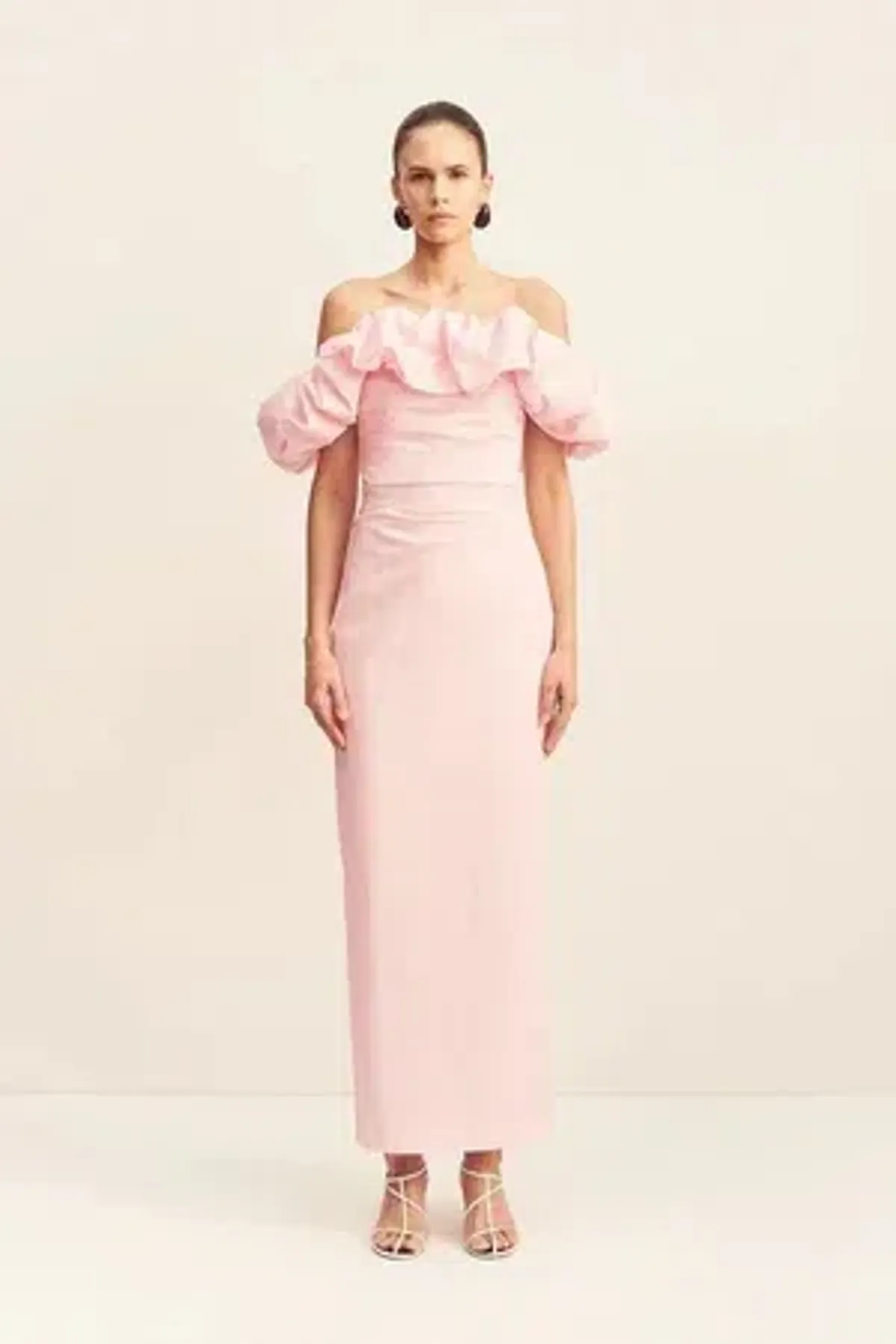 Shona Joy Campbell Off the Shoulder - Ballerina - Size 10 for rent on The Volte - main image