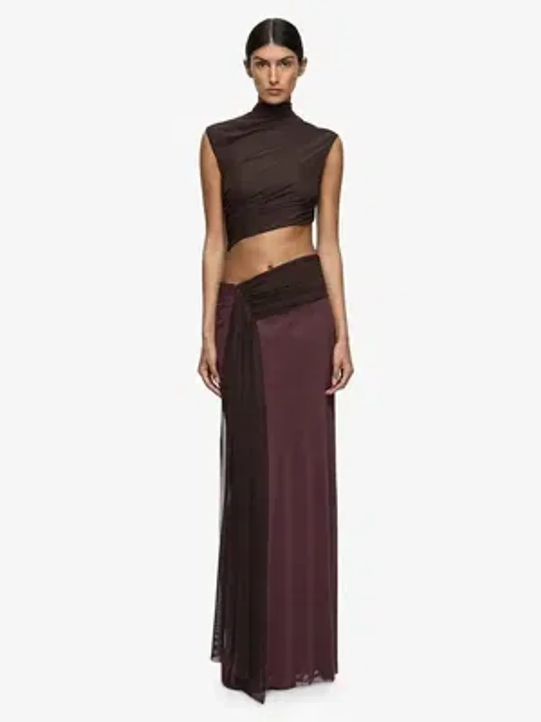 Bec+Bridge Connie Maxi - Dark Chocolate/Aubergine - Size 8 for rent on The Volte - main image